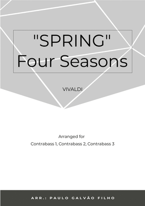 Book cover for SPRING - FOUR SEASONS - CONTRABASS TRIO