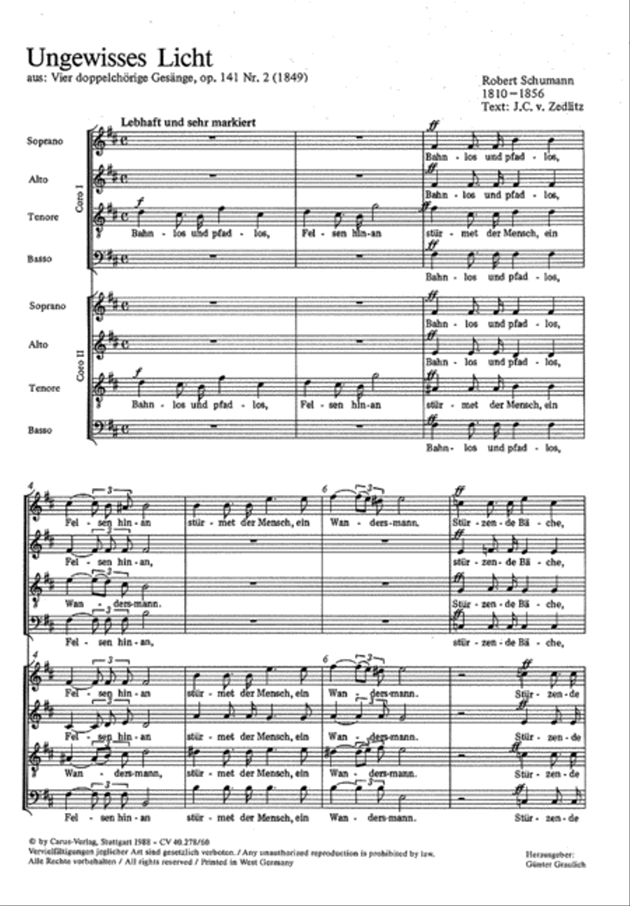 Ungewisses Licht Ungewisses Licht 4-Part scores gallery preview page 1