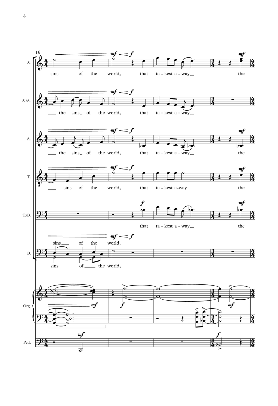 Coronation Agnus Dei Coronation Agnus Dei 4-Part scores gallery preview page 4