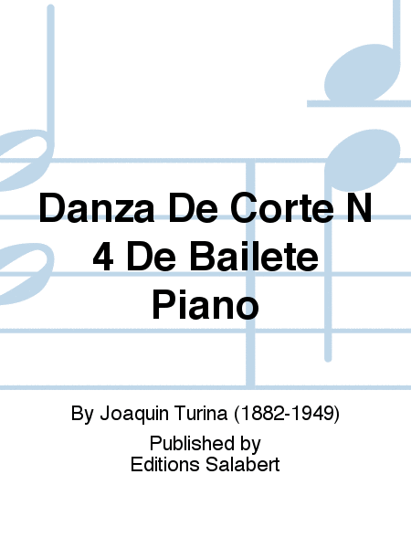 Danza De Corte N 4 De Bailete Piano