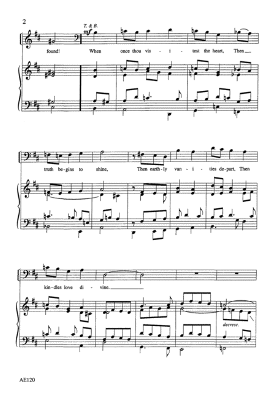 O Jesus, King Most Wonderful 4-Part scores gallery preview page 3