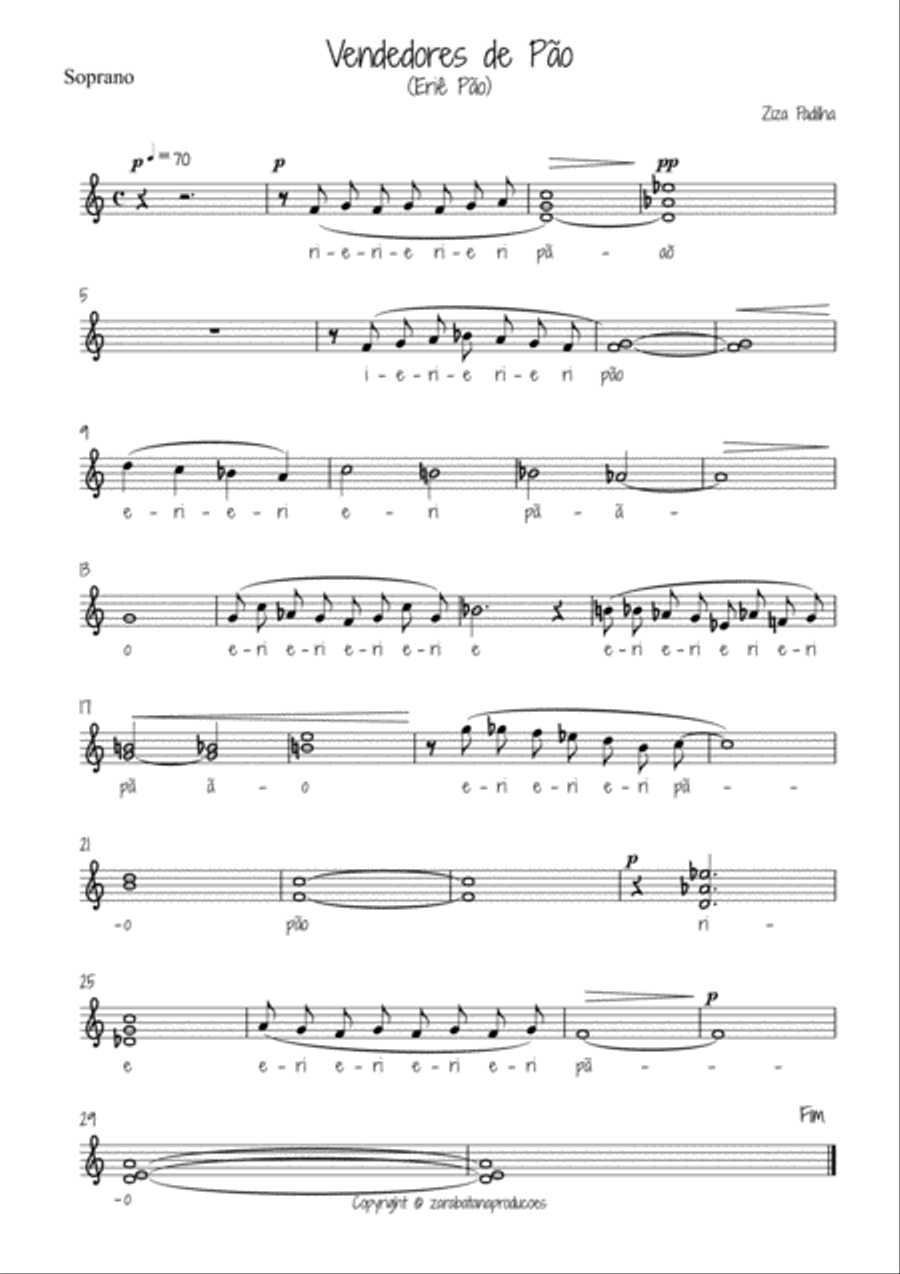 Vendedores de Pao Choir scores gallery preview page 4