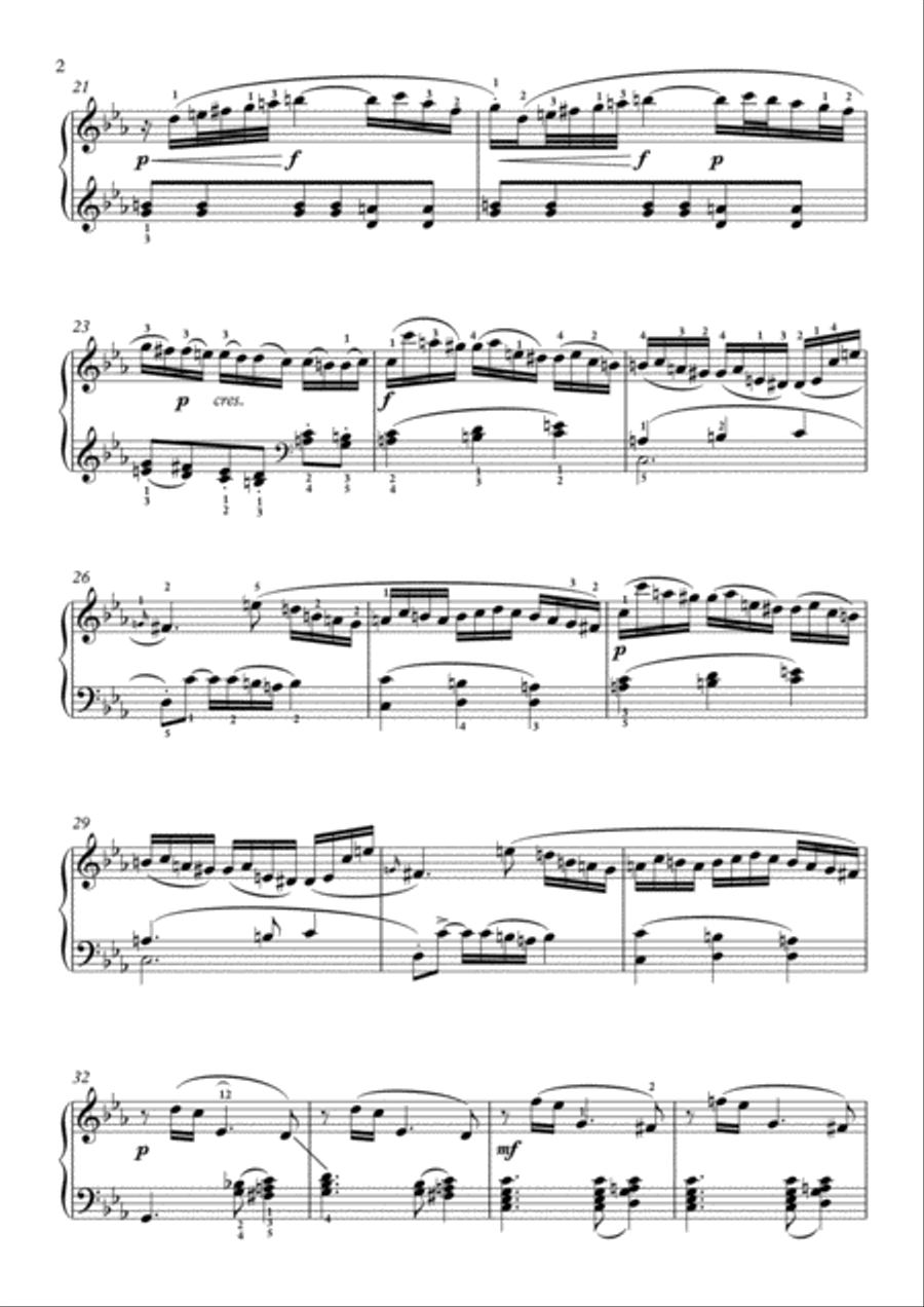 Scarlatti-Sonata in c-minor L.407 K.115(piano) Piano Solo scores gallery preview page 3