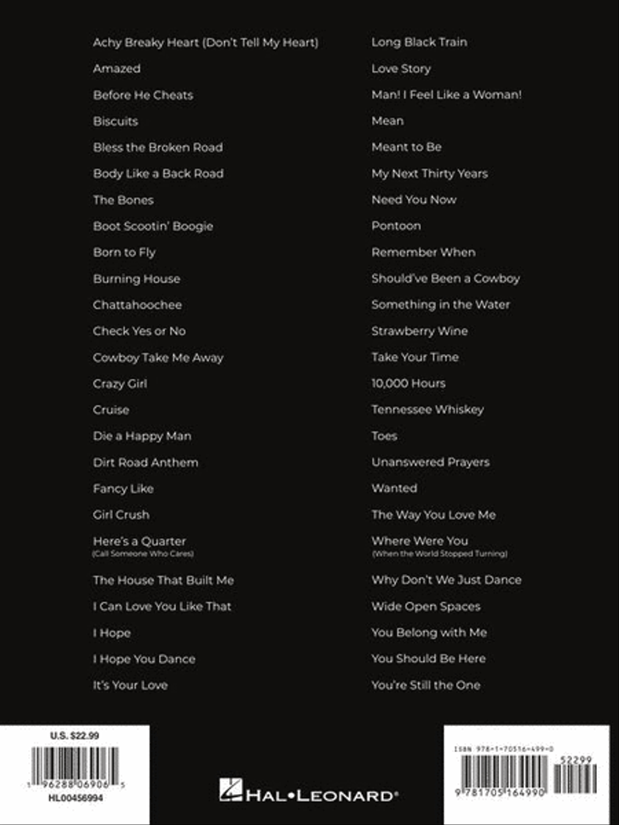 First 50 Country Hits You Should Play on Piano Easy Piano scores gallery preview page 7