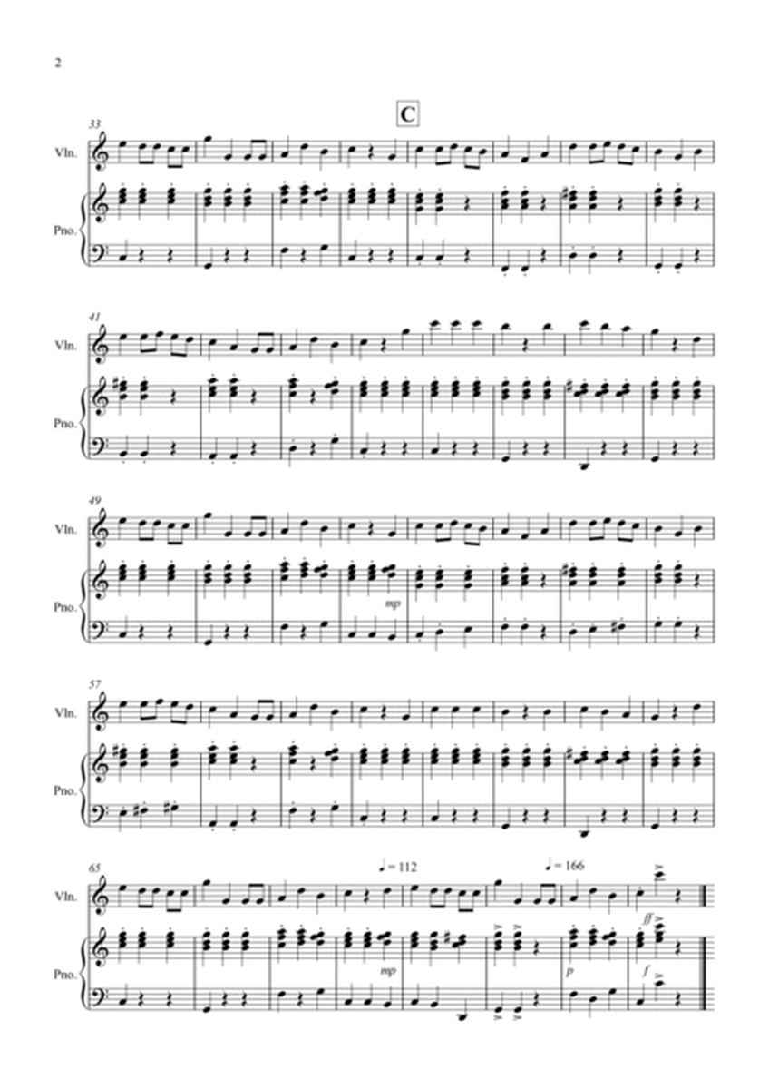 3 Easy Christmas Pieces for Violin and Piano image number null