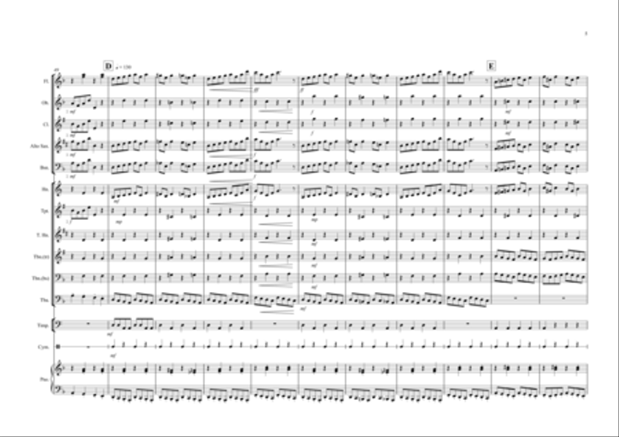 In the Hall of the Mountain King for School Wind Band Concert Band scores gallery preview page 5