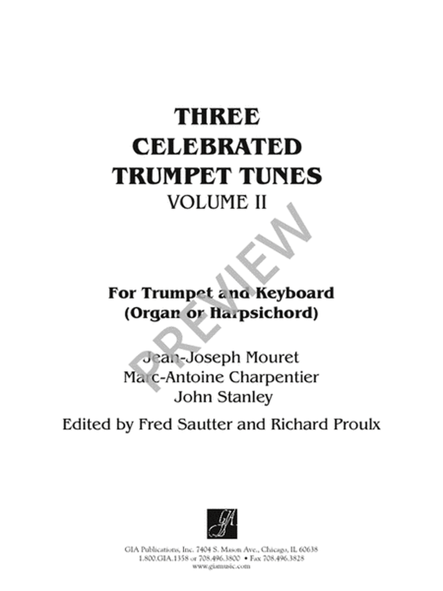 Three Celebrated Trumpet Tunes - Volume 2
