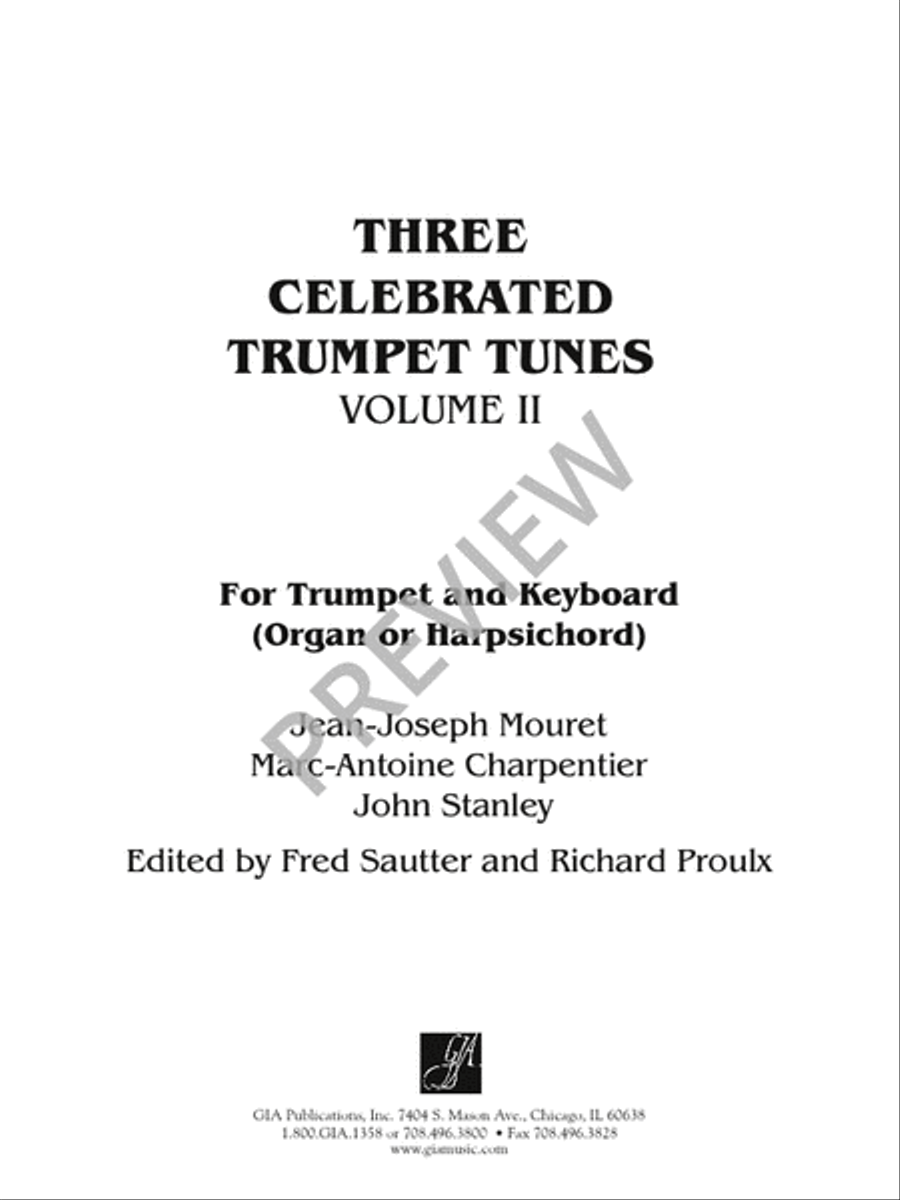 Three Celebrated Trumpet Tunes - Volume 2