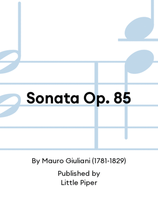 Sonata Op. 85