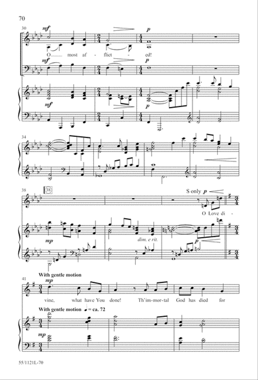 Touched by the Christ Touched by the Christ 3-Part scores gallery preview page 71