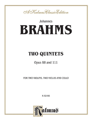 Book cover for STRING QUINTETS, Opus 88 & 111