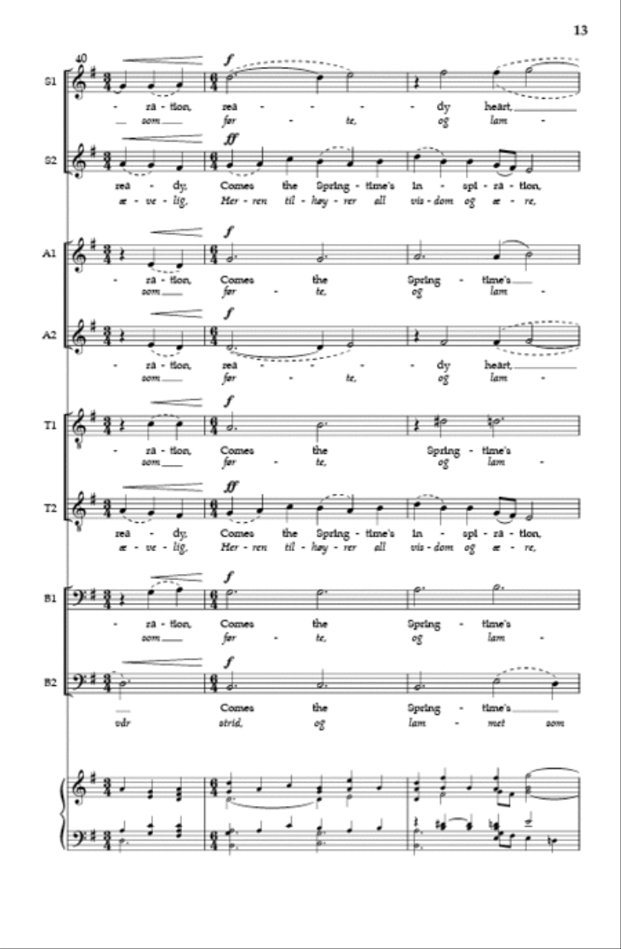 Wintertide/Solrenning Sæle SSAATTBB scores gallery preview page 12