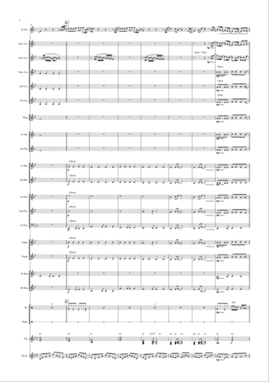 Always Remember Us This Way Brass Ensemble scores gallery preview page 4