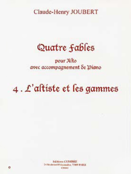Fables (4) No. 4 L'Altiste et les gammes