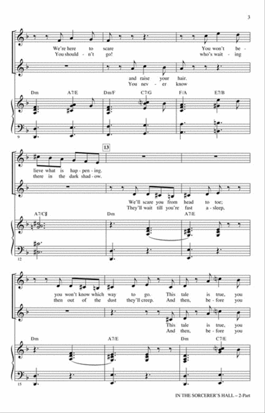 In the Sorcerer's Hall 2-Part scores gallery preview page 3