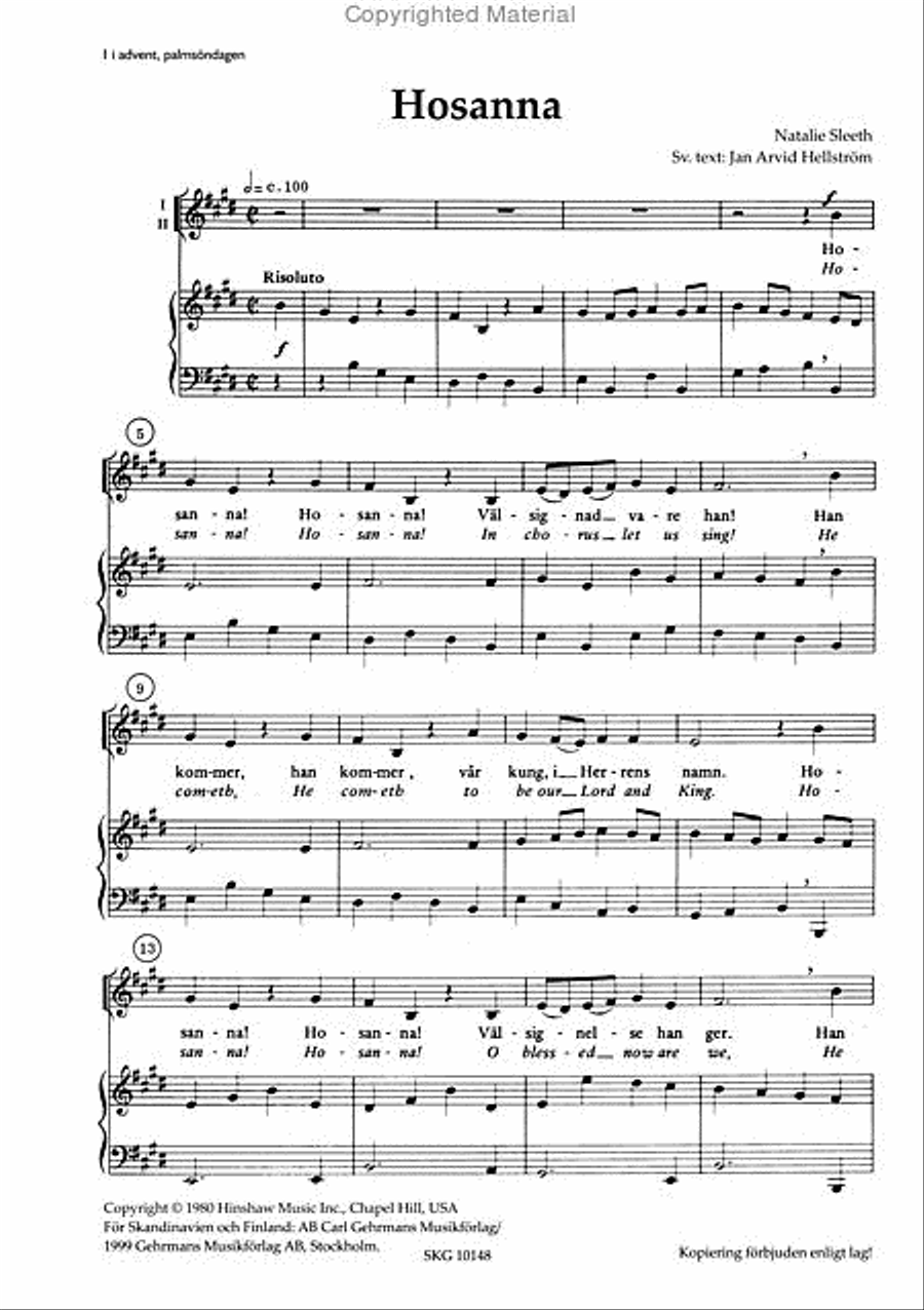 Hosanna SA scores gallery preview page 2