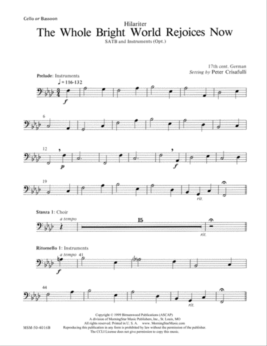 The Whole Bright World Rejoices Now Choir scores gallery preview page 4