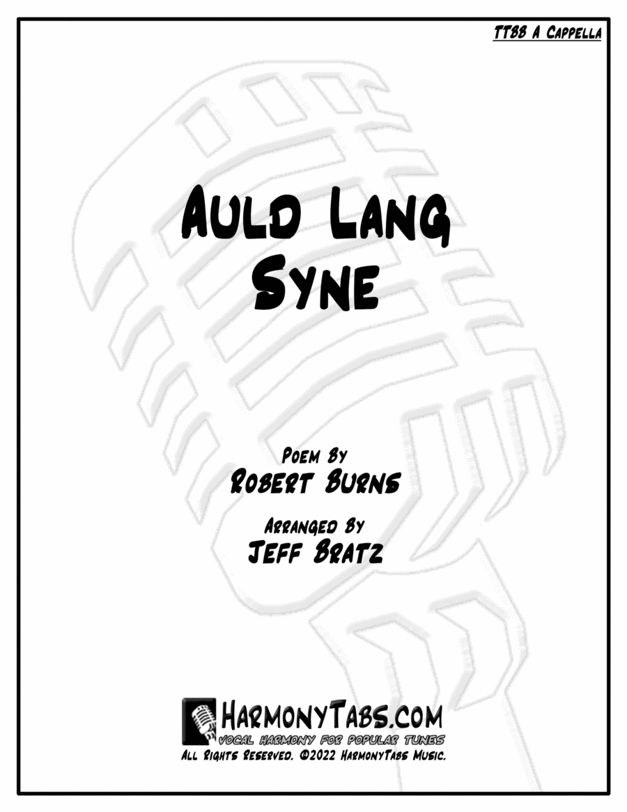 Auld Lang Syne (TTBB A Cappella) TTBB scores gallery preview page 1