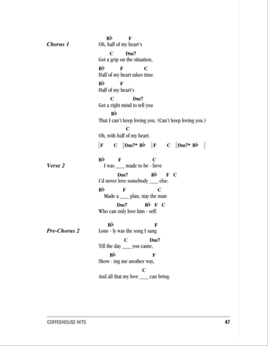 Half Of My Heart Acoustic Guitar scores gallery preview page 2