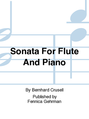 Book cover for Sonata For Flute And Piano