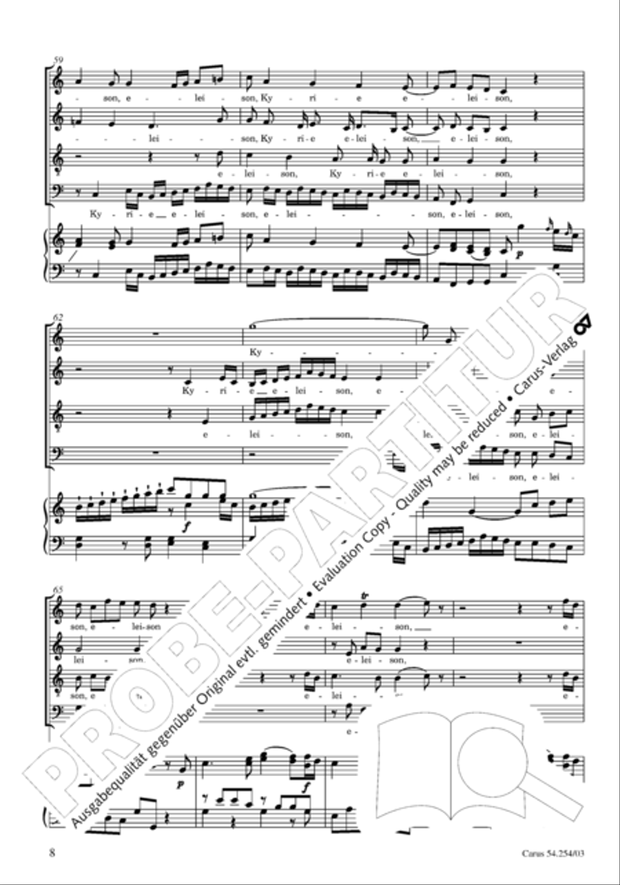 Missa Sancti Hieronymi 4-Part scores gallery preview page 9
