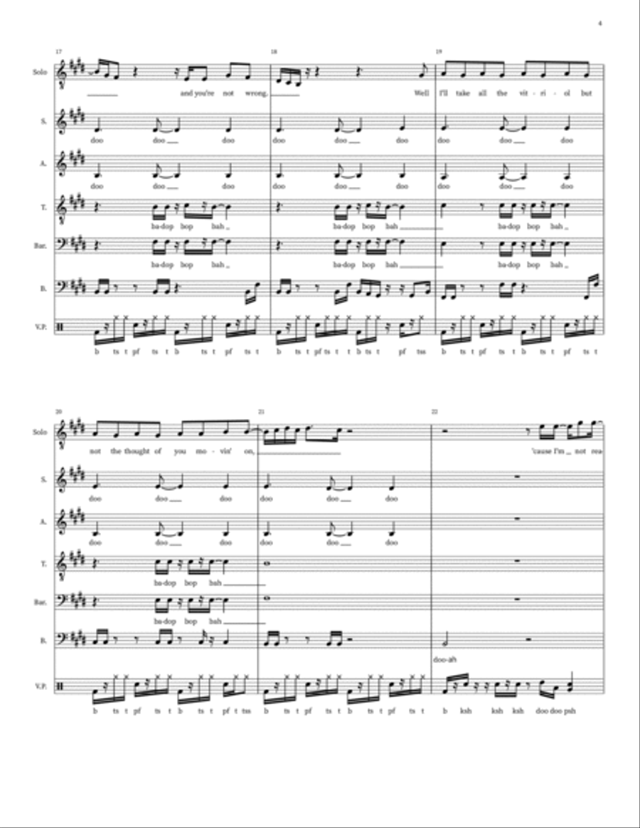 Forget Me Forget Me Choir scores gallery preview page 4