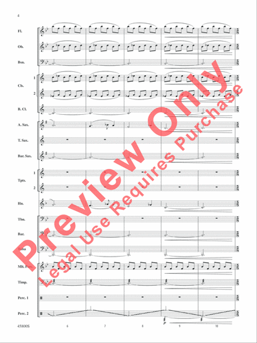 Suite from Fantastic Beasts and Where to Find Them Concert Band scores gallery preview page 5