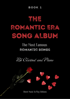 Book cover for 5 Romantic Songs for Bb Clarinet and Piano - Book 1