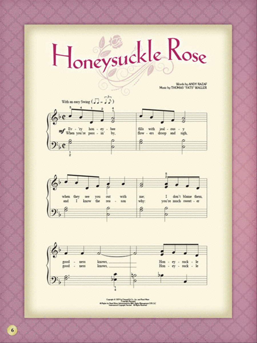My First Jazz Standards Song Book Easy Piano scores gallery preview page 4