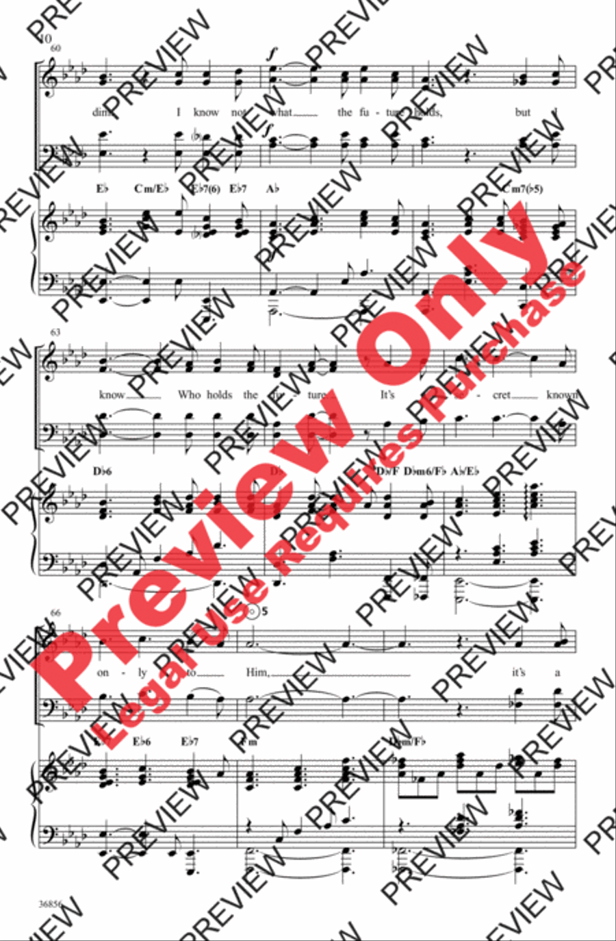 Known Only to Him 4-Part scores gallery preview page 10
