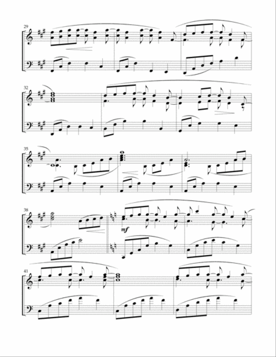 Forrest Gump - Main Title (feather Theme) Piano Solo scores gallery preview page 3