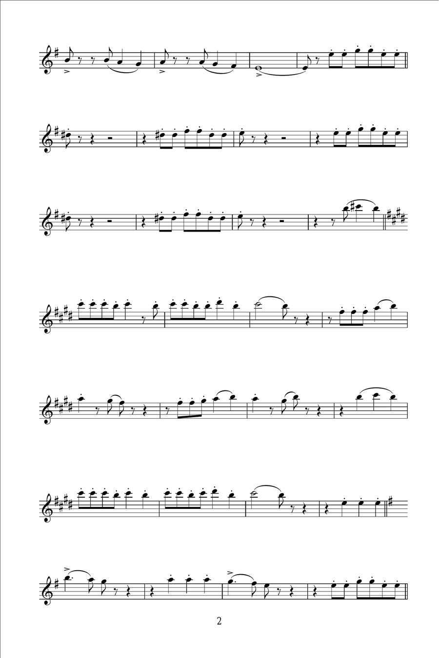 Guaglione Clarinet Solo scores gallery preview page 2