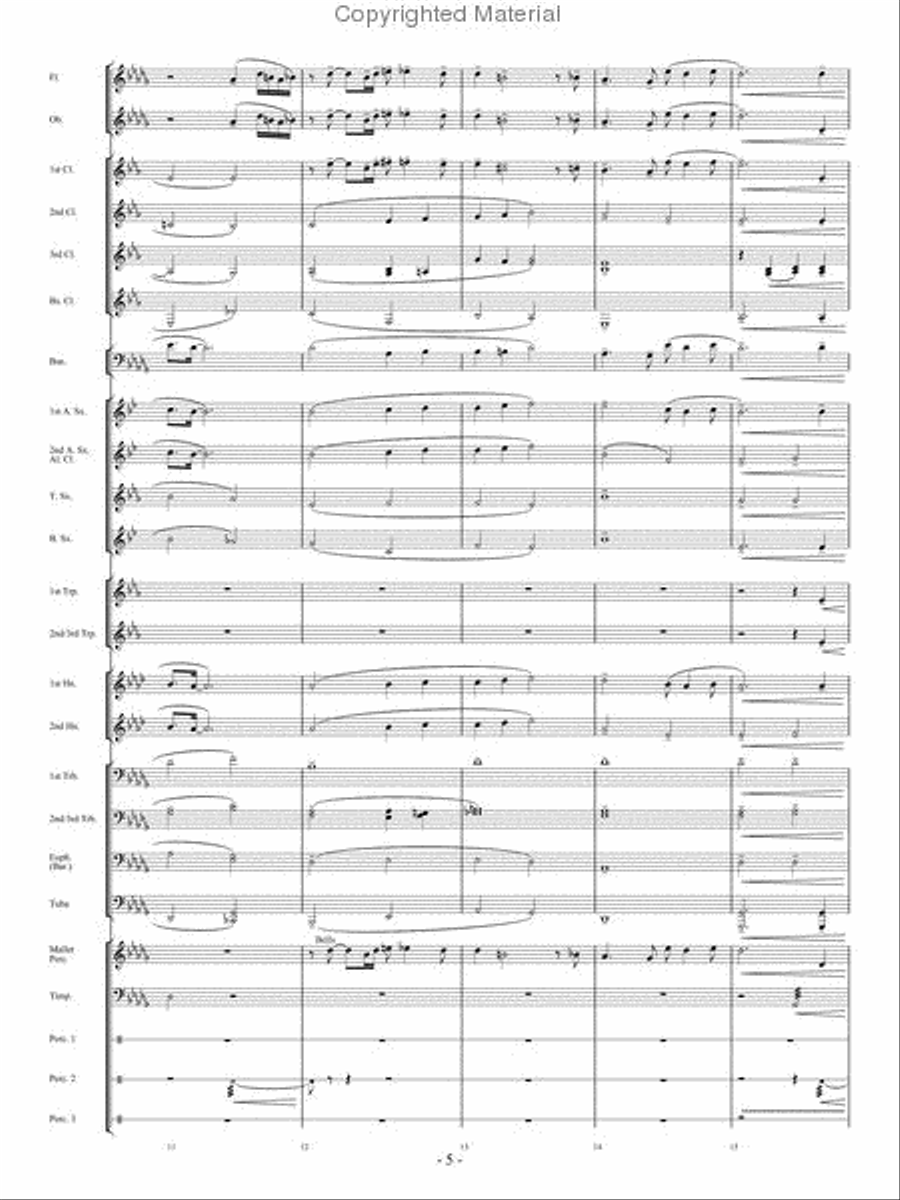 A Quiet Journey Home A Quiet Journey Home Concert Band scores gallery preview page 4