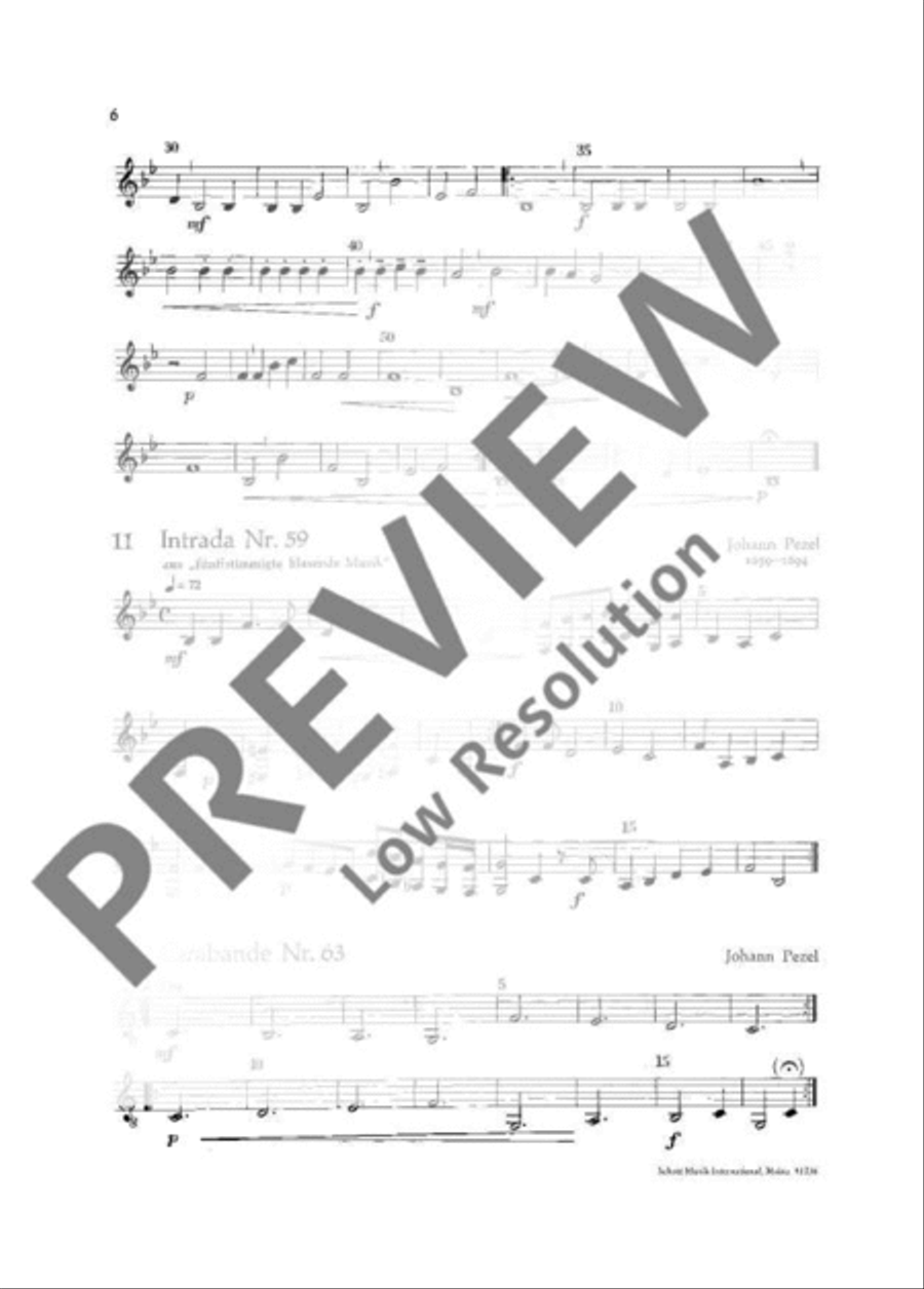 Alte Bläsersätze Baritone Horn scores gallery preview page 7