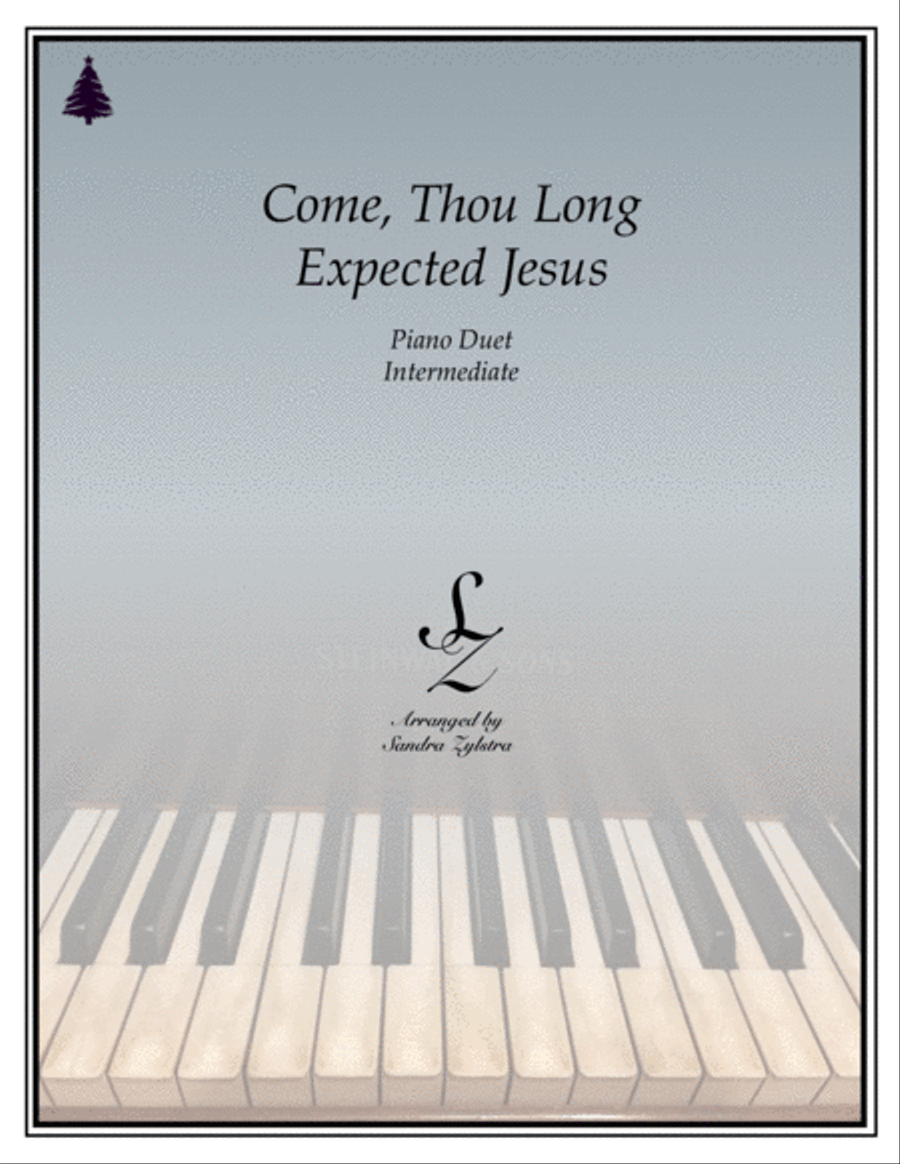 Come, Thou Long Expected Jesus (1 piano, 4 hand duet) 1 Piano, 4-Hands scores gallery preview page 1