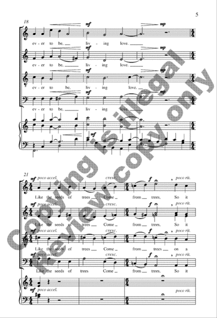 Ever Love Ever Love 4-Part scores gallery preview page 5