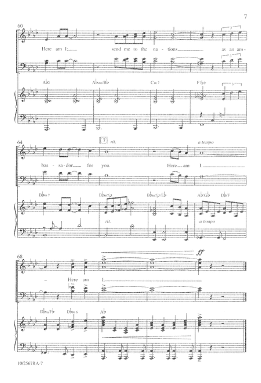 Here Am I 4-Part scores gallery preview page 7