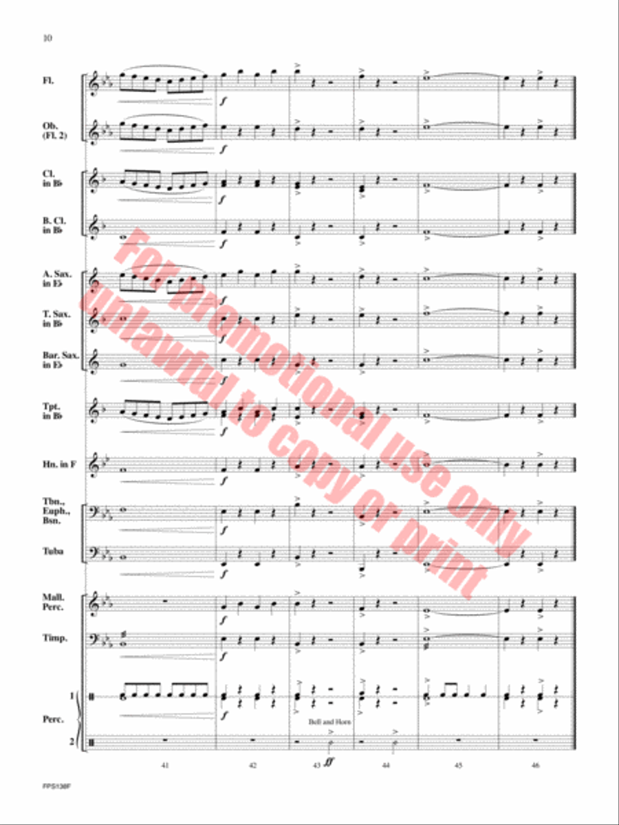 Bicycle Race Bicycle Race Concert Band scores gallery preview page 11