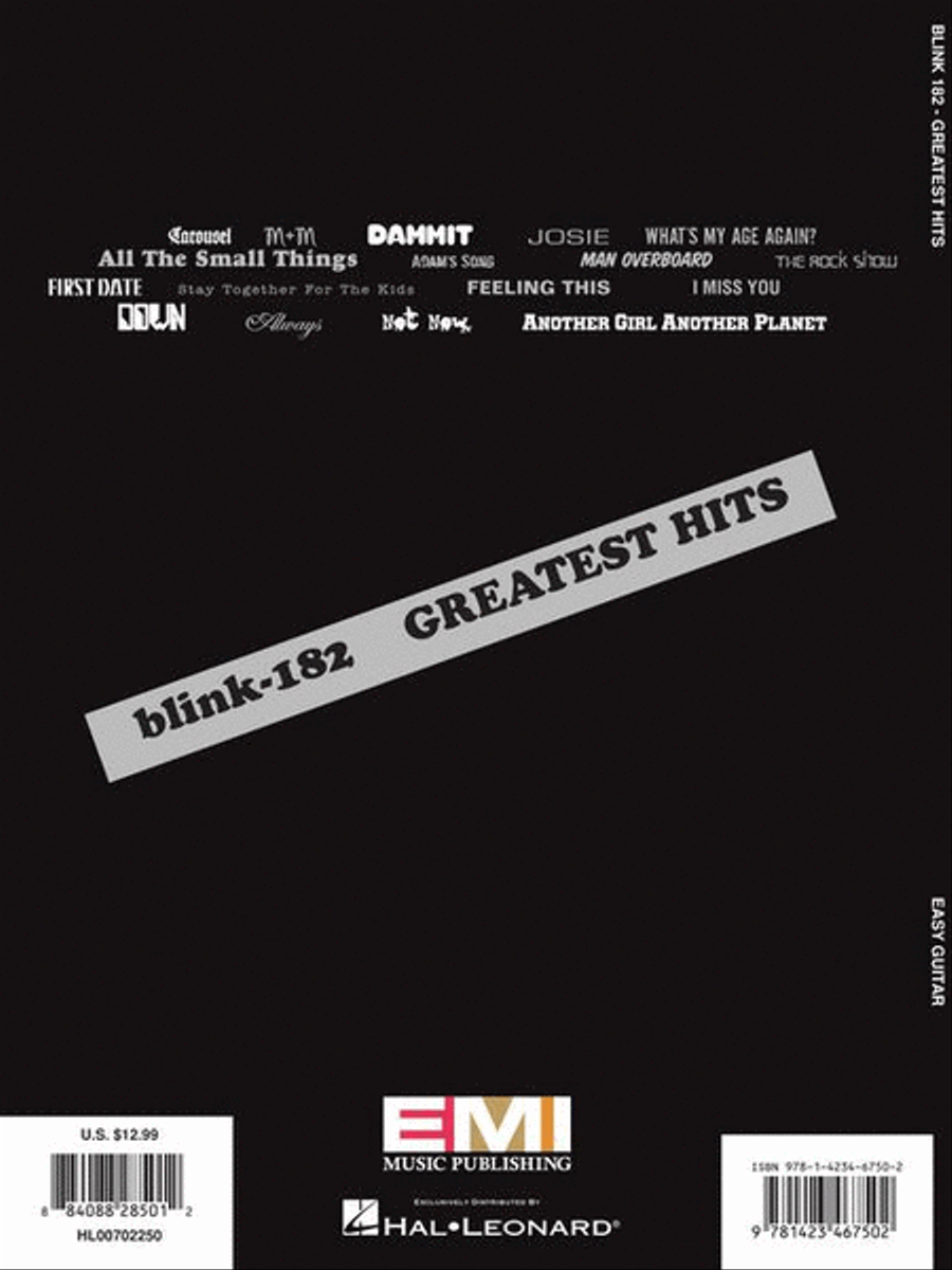 blink-182 – Greatest Hits Easy Guitar scores gallery preview page 7