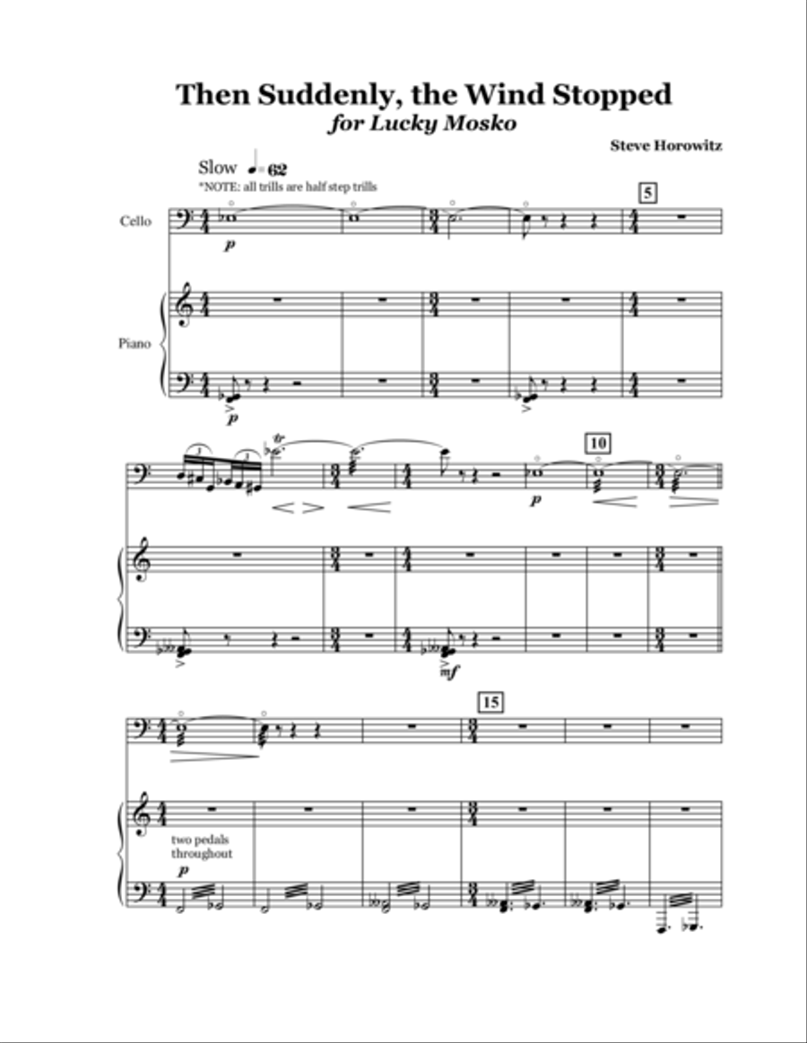 Then Suddenly, The Wind Stopped Piano scores gallery preview page 2