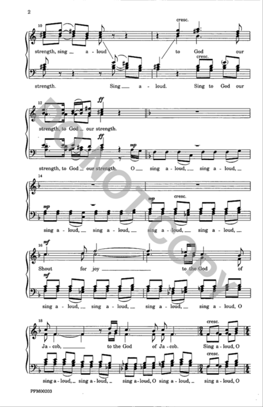 Sing Aloud and Shout for Joy A Cappella scores gallery preview page 3