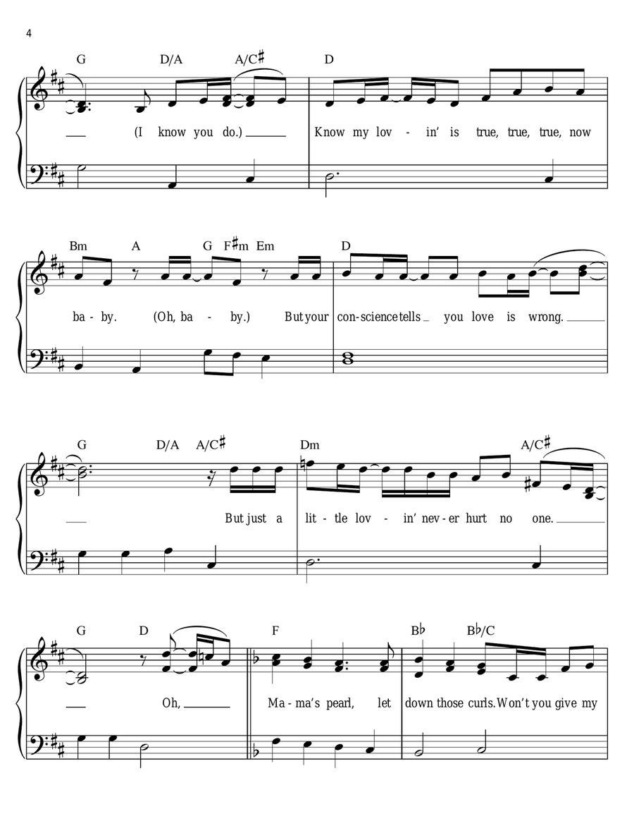 Mama's Pearl Easy Piano scores gallery preview page 4