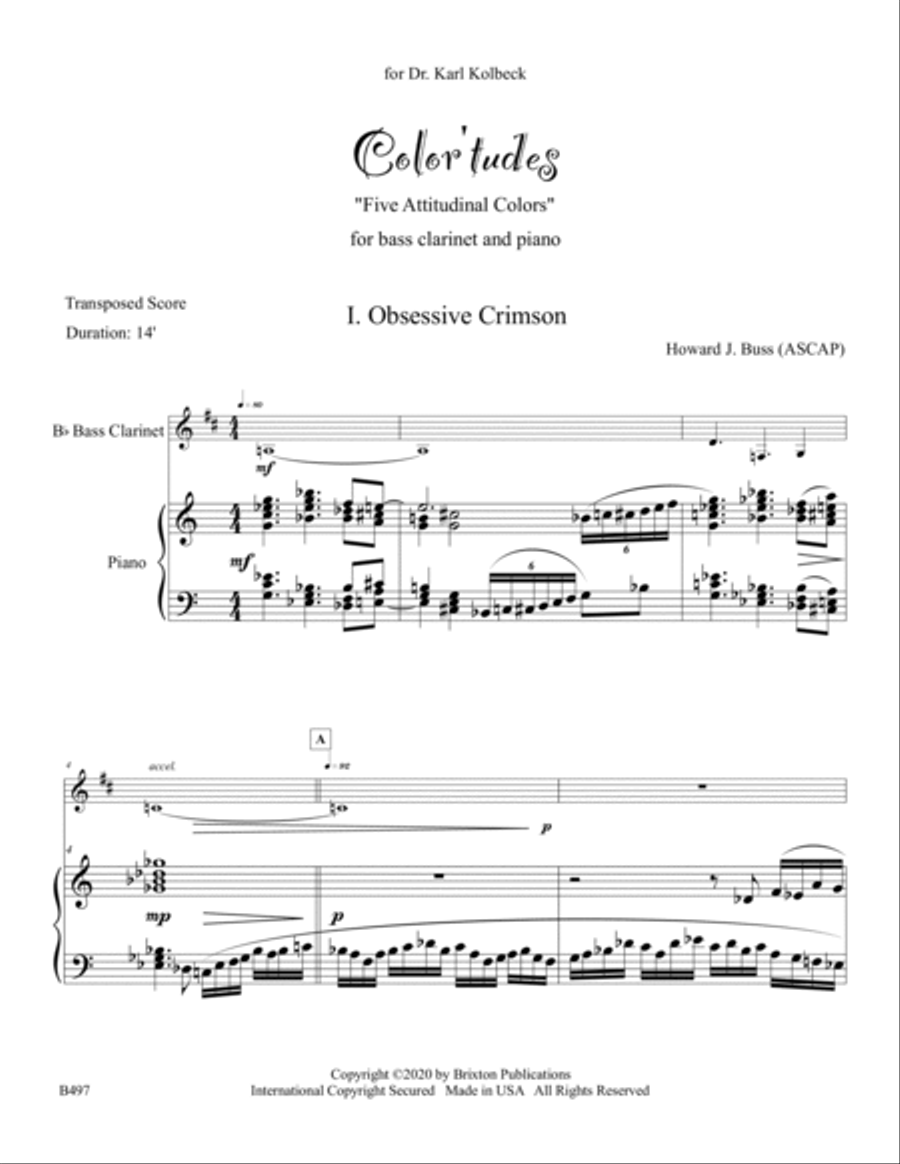 Color'tudes Color'tudes Bass Clarinet scores gallery preview page 2