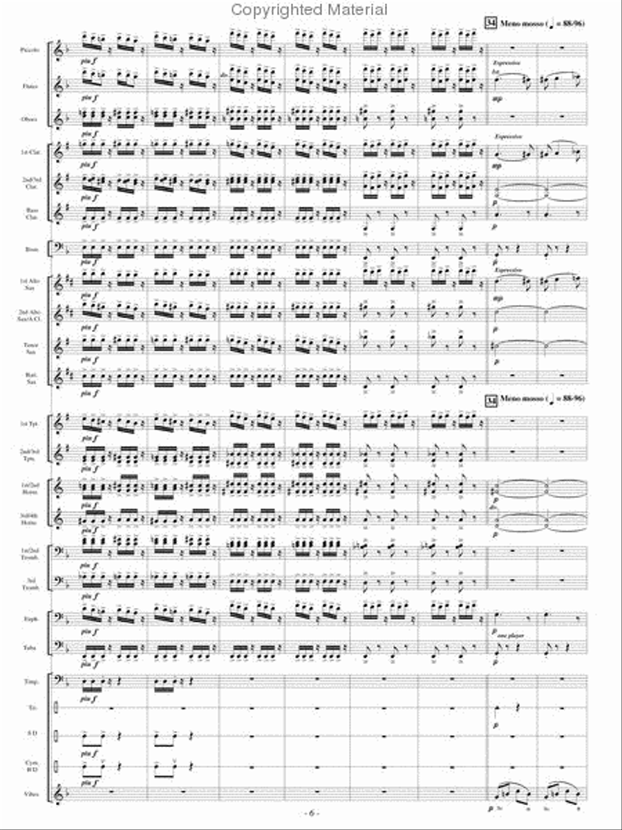Festive Dance from Faust Concert Band scores gallery preview page 5