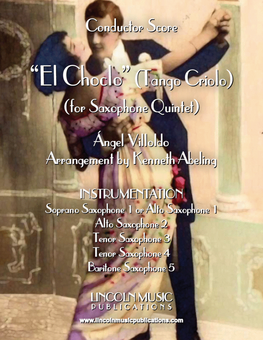 El Choclo (Tango) (for Saxophone Quintet SATTB or AATTB) Saxophone Quintet scores gallery preview page 1