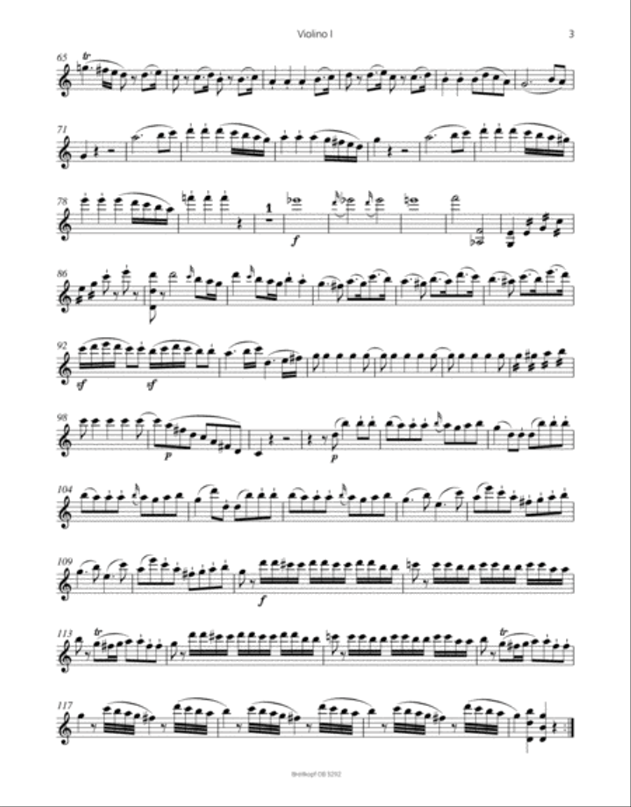 Symphony [No. 41] in C major K. 551