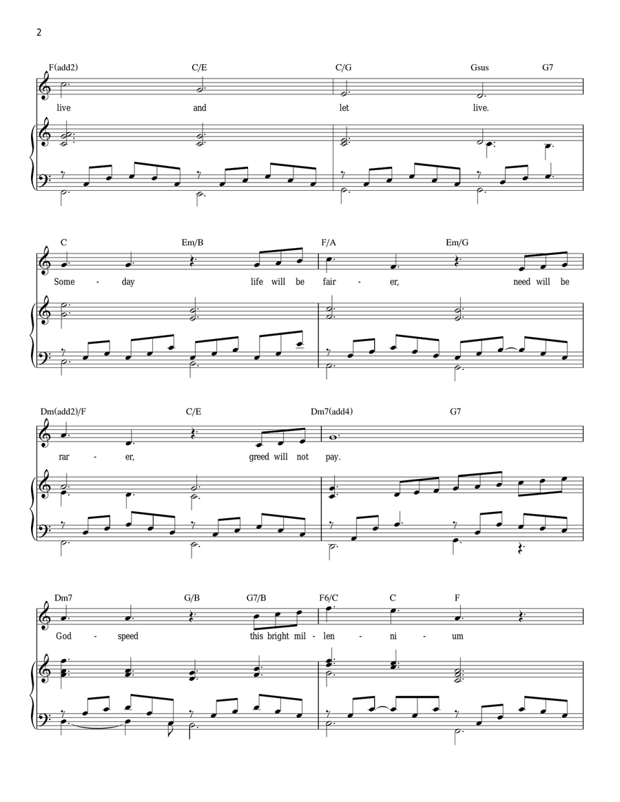 Someday (from The Hunchback Of Notre Dame) Piano, Vocal scores gallery preview page 2