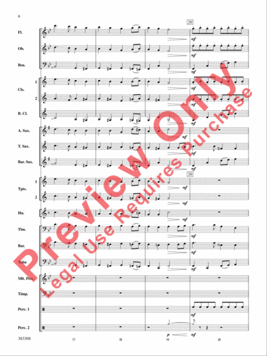 From the Realms of Glory! Concert Band scores gallery preview page 7
