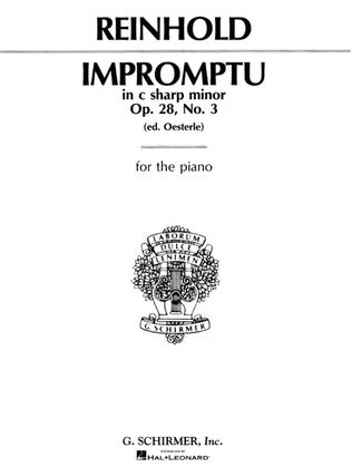 Book cover for Impromptu, Op. 28, No. 3 in C#