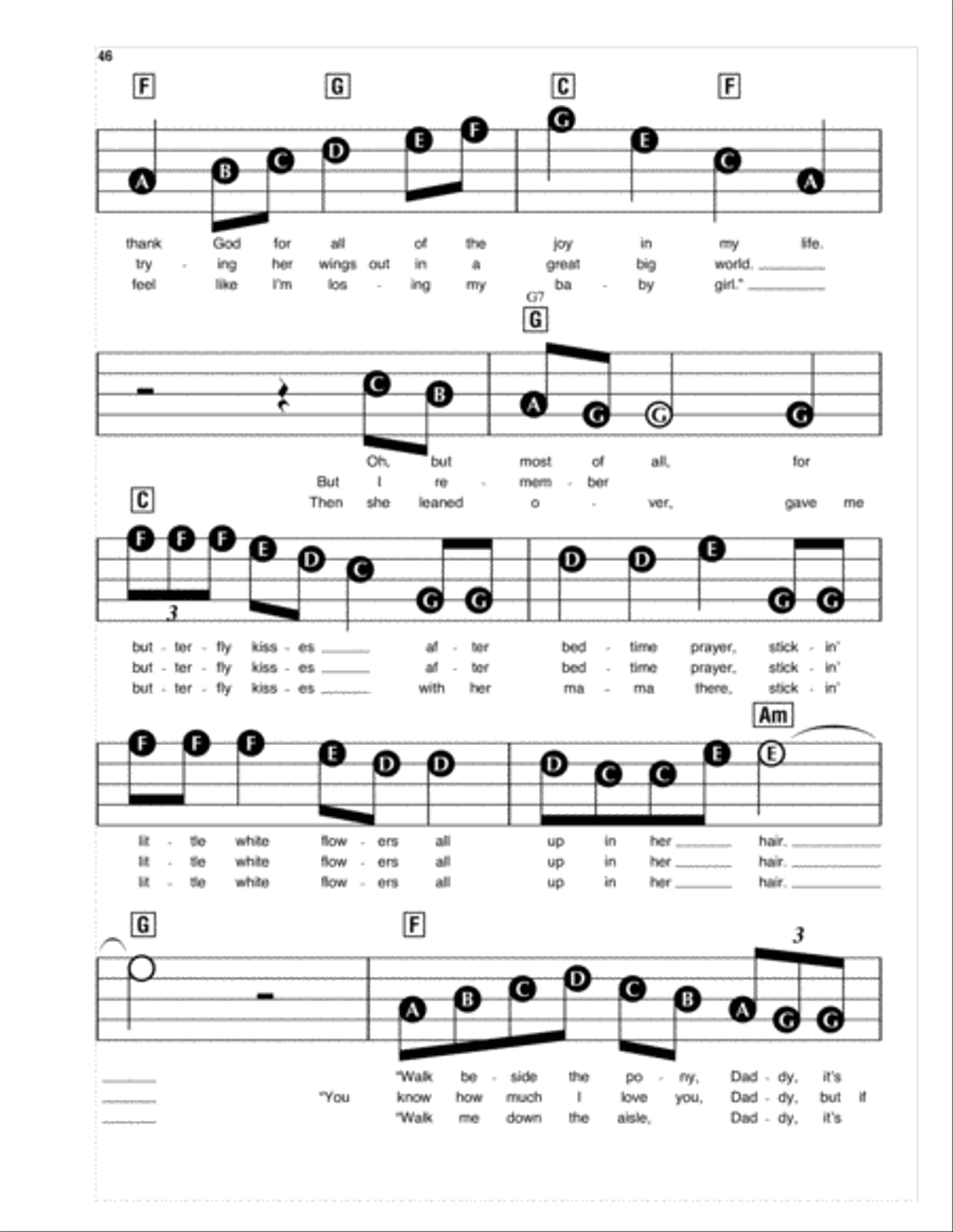 Butterfly Kisses Electronic Keyboard scores gallery preview page 2